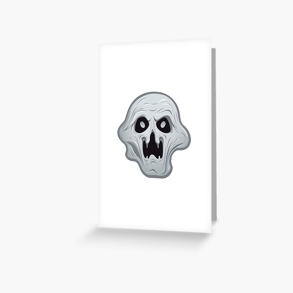 Small Scarry Ghost Greeting Card