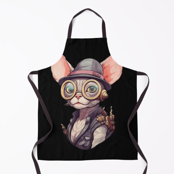 Item preview, Steampunk Sphynx Cat in Hat and Glasses designed and sold by bellabitis.