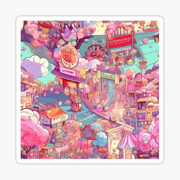 Vista previa del artículo con la obra «Zona comercial de Japón», diseñado y vendido por Design Depot.
