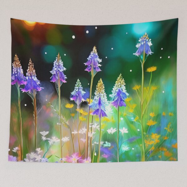 Item preview, Colorful Wildflowers in Sunlit Meadow designed and sold by rowanlafolle.
