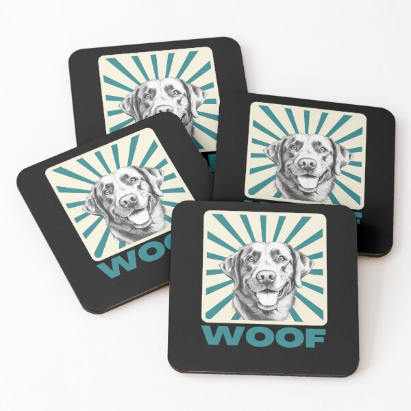 Item preview, Retro woof dog - funny dog designed and sold by Straya75.