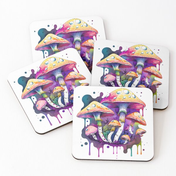 Item preview, Colorful Psychedelic Magic Mushroom Trippy Hippie designed and sold by ArtfullyRad.