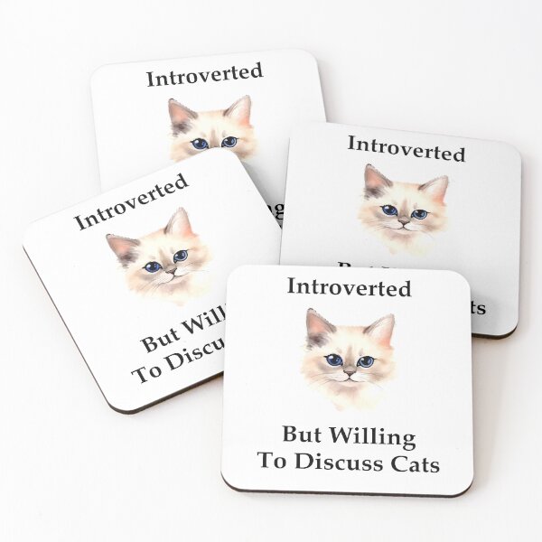 Artikelvorschau, Introvertiert, aber bereit, über Katzen zu sprechen entworfen und verkauft von OCNau.
