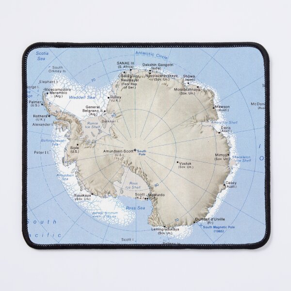 Item preview, Antarctica Relief Map (1986) designed and sold by BravuraMedia.
