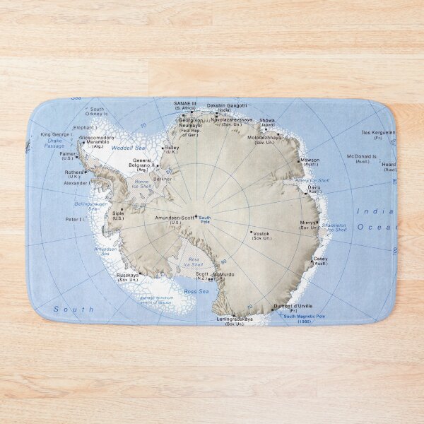 Item preview, Antarctica Relief Map (1986) designed and sold by BravuraMedia.