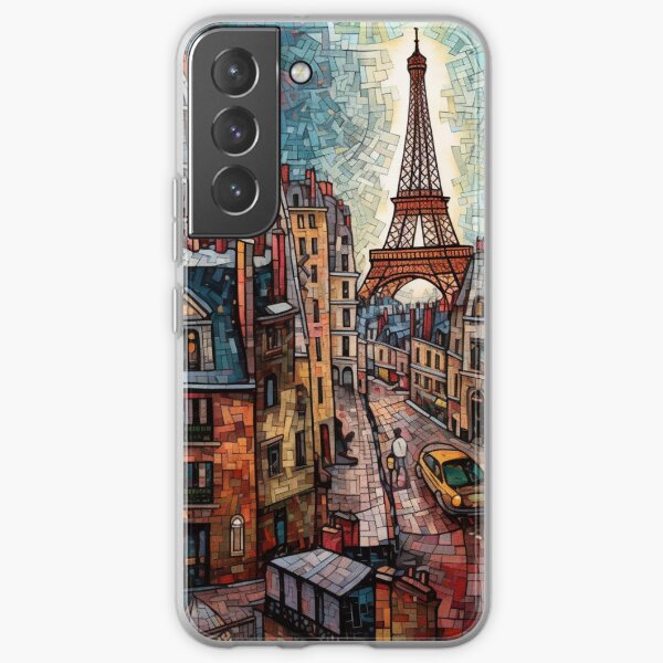 Iconic Paris Art Brut Style Samsung Galaxy Soft Case