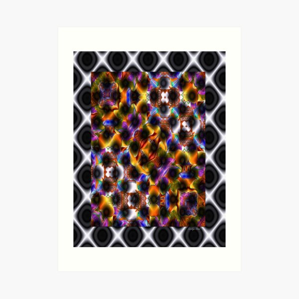 Abstract Gridlock Art Print