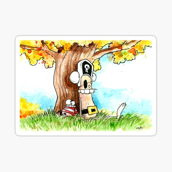 Achab et le pigeonneau Sticker