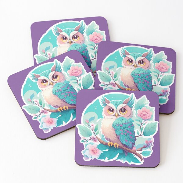 Item preview, Cute Teal Owl designed and sold by AiAestheticPics & More....