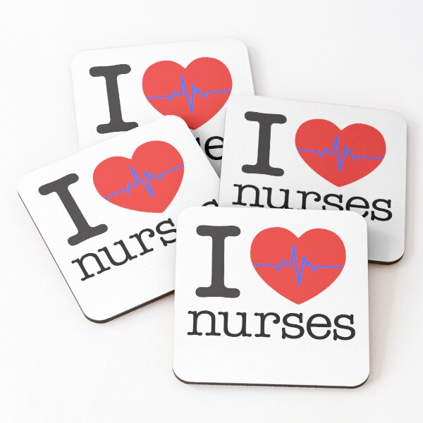 Item preview, I Love Nurses Blue Line EKG designed and sold by Nate Ober.