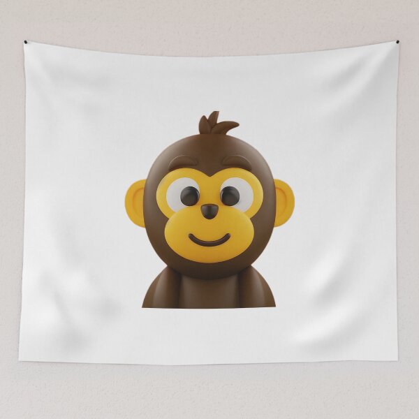 Item preview, Cute Monkey Smiling  designed and sold by LEVI SALVIAN JANITRA.