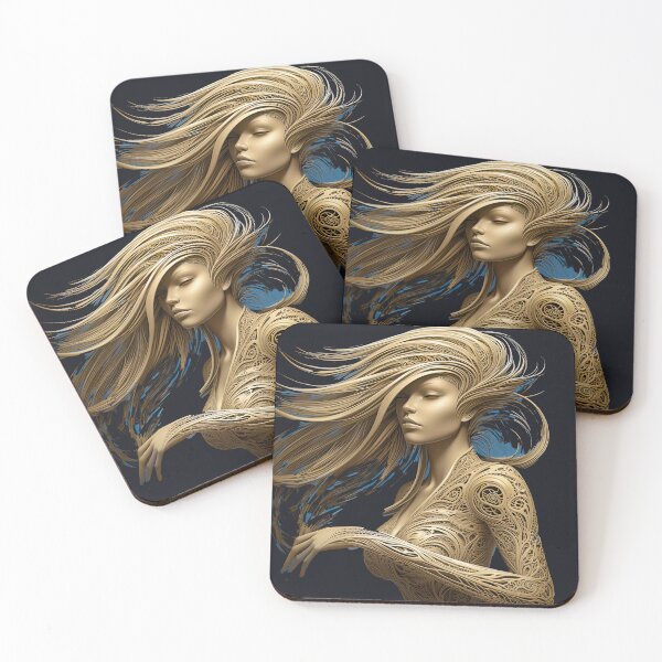 Item preview, the goldan beauty 10(no background) fantasy-bold styles-dreamy mood-madness-abstract-detailed-epic designed and sold by Hermossa-Art.