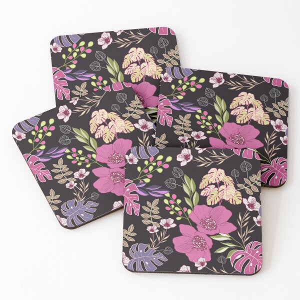 Item preview, Spring Batik Floral - Black designed and sold by JaselviiStudio.