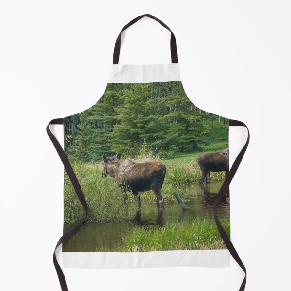 Item preview, Two Moose Standing in a Pond designed and sold by Vivar Photo.