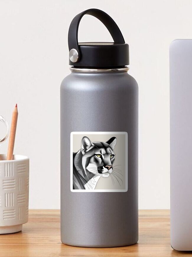 Thumbnail 1 of 3, Sticker, Tiger Staring back at you designed and sold by TeeMugs3.