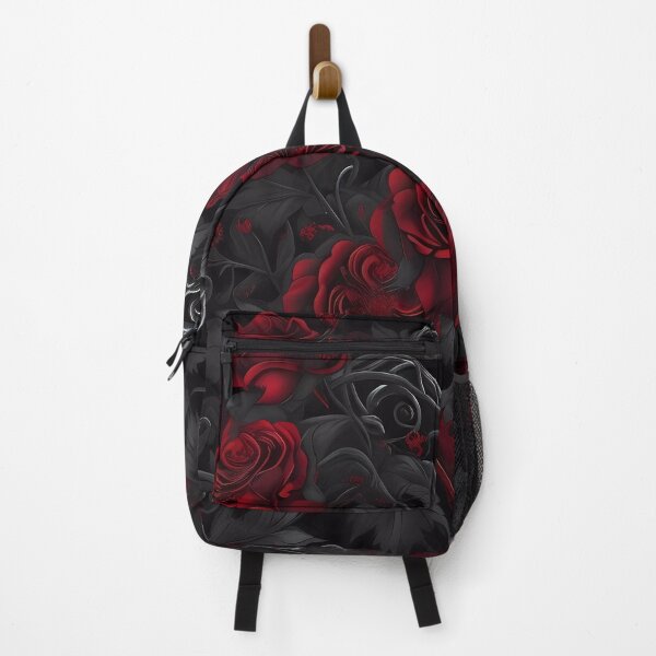 Item preview, Red roses with black foliage- gothic inspired designed and sold by Nosy is Everything.