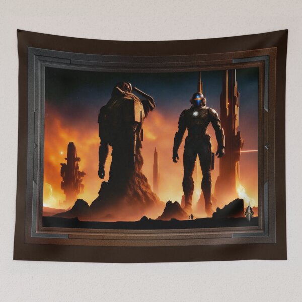 Item preview, The Titans Of Arkeros Fantasy AI Concept Art Scene by Xzendor7 designed and sold by Xzendor7 Digital Art Creations.