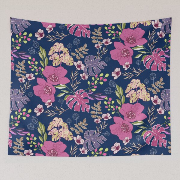 Item preview, Spring Batik Floral - Blue designed and sold by JaselviiStudio.