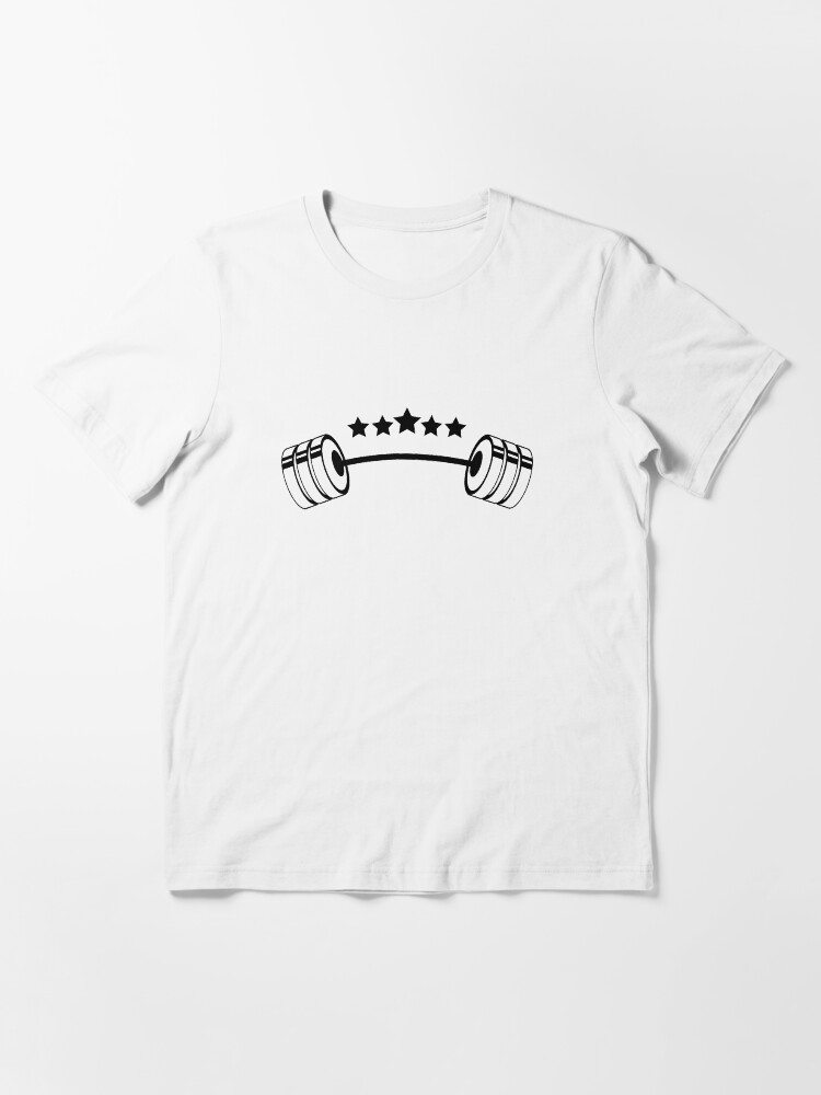 Alternate view of Weights GYM Stars Essential T-Shirt