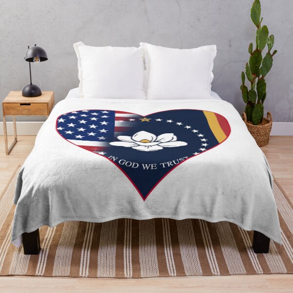 Item preview, State of Mississippi Flag and American Flag Fusion Design designed and sold by Gsallicat.