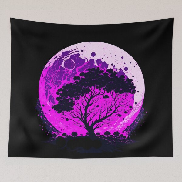 Item preview, Pink Full Moon designed and sold by ZenStickConcept.