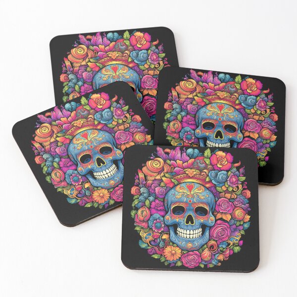 Item preview, Mexican Sugar Skull Floral Design #3 designed and sold by CoutureCrypt.