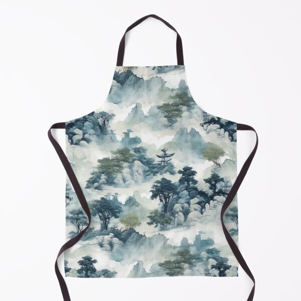 Item preview, Mystical Mountains: A Captivating Chinese Art Pattern designed and sold by omizen.