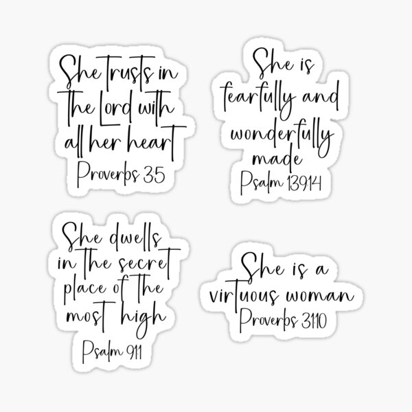 Inspirational Bible Verse Stickers 480Pcs Motivational Scripture