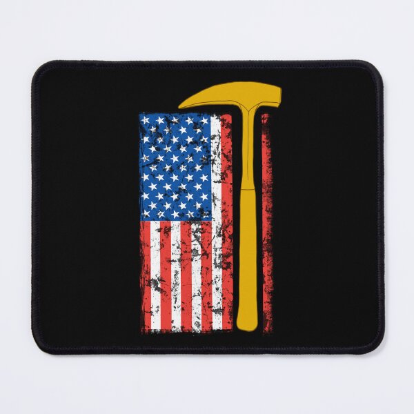 Item preview, Geologist Rock Pick Hammer - Rockhounding Distressed US Flag designed and sold by Laura Rucker - Cackling Chick.