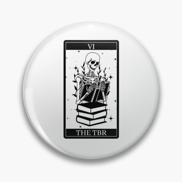 Item preview, TBR Tarot Card - Gothic Skull - Book Sticker designed and sold by StickEmUpp.