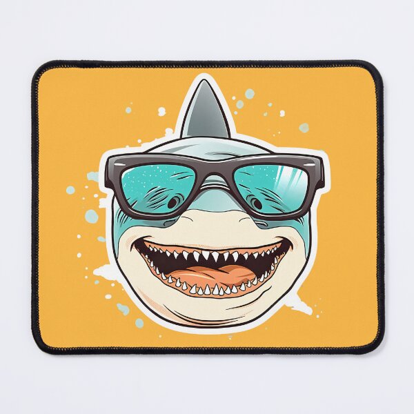 Item preview, Playful Shark with Sunglasses Stickers for the Upcoming Summer Season designed and sold by pixeldizajn.