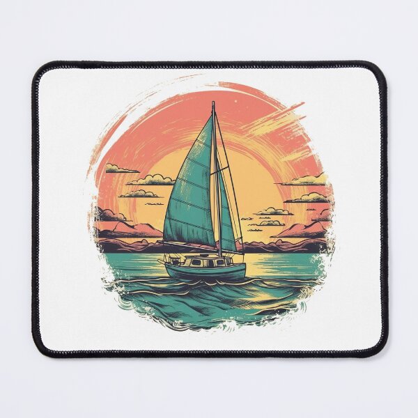 Item preview, Sailboat sailing under the sun designed and sold by Saapee.