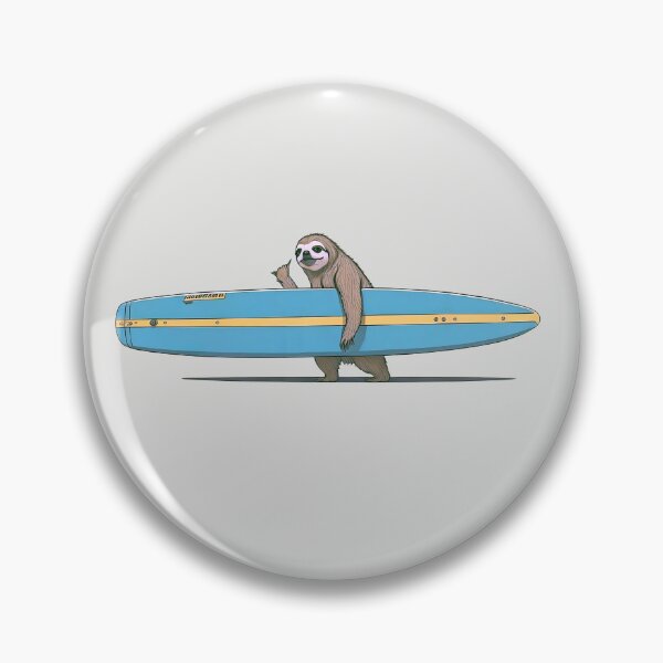 Item preview, Surfer Sloth and his Surfboard designed and sold by feferreira.