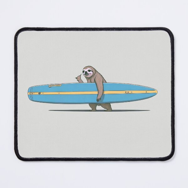 Item preview, Surfer Sloth and his Surfboard designed and sold by feferreira.
