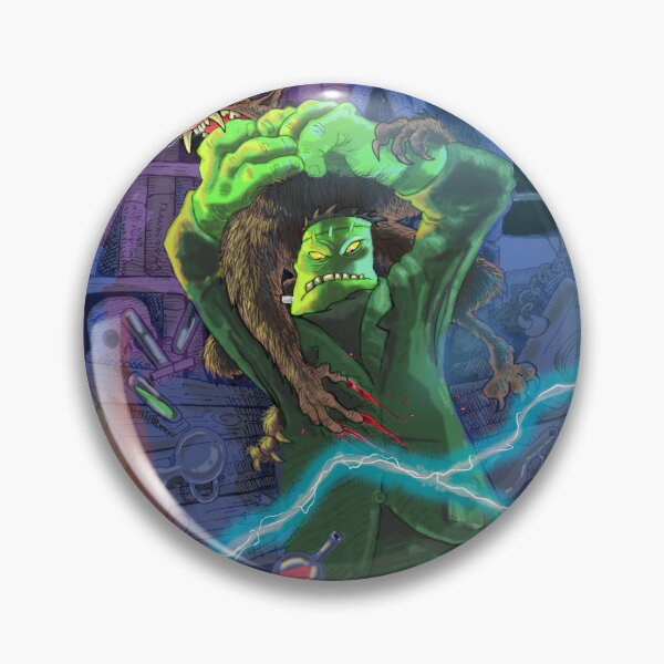 Item preview, Frankenstein vs Wolfman designed and sold by DoubleUglyArt.
