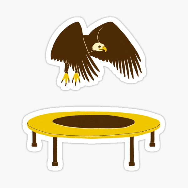 Item preview, Eagle On A Trampoline designed and sold by Martina Scott.