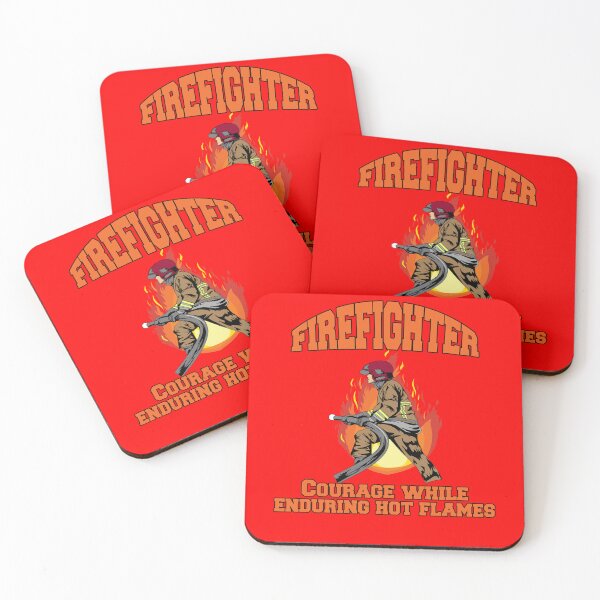 Item preview, Firefighters Fireman's Firefighter Courage While Enduring Hot Flames designed and sold by fantasticdesign.