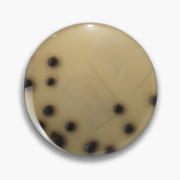 Item preview, Large sticky Staphylococcus colonies on BPA designed and sold by Fromthelab.