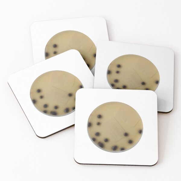 Item preview, Large sticky Staphylococcus colonies on BPA designed and sold by Fromthelab.