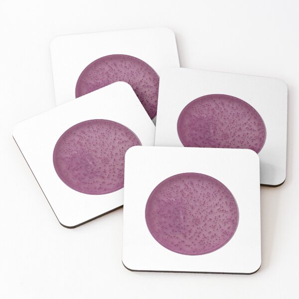 Item preview, Enterobacteria colonies on VRBGA designed and sold by Fromthelab.