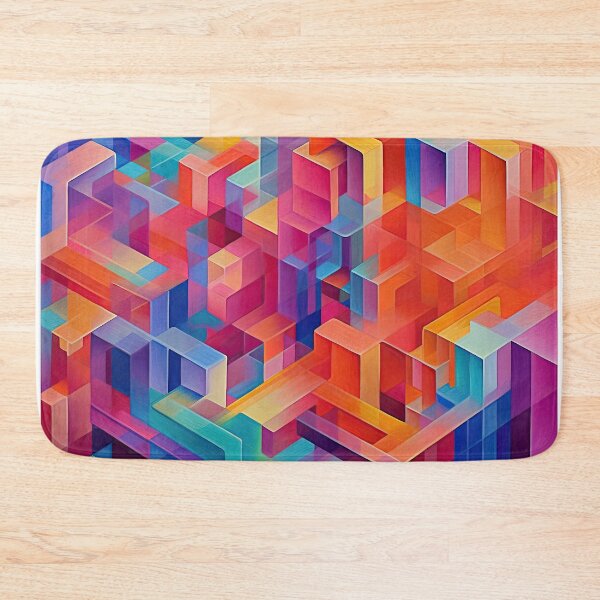 Item preview, Colorful Geometric Block Design designed and sold by BaysparksMedia.