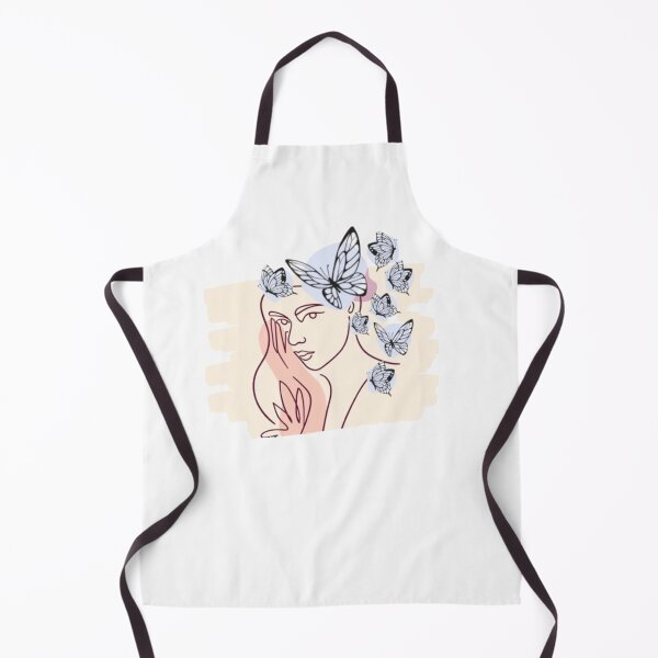 Item preview, Butterflies with woman's face profile designed and sold by MoshisooPrint.