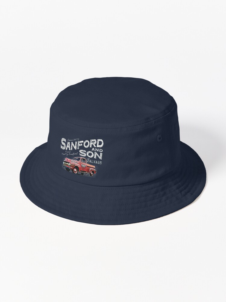 Thumbnail 1 of 6, Bucket Hat, Sanford and Son We buy and Sell Junk Beat Up Red Truck designed and sold by alhern67.
