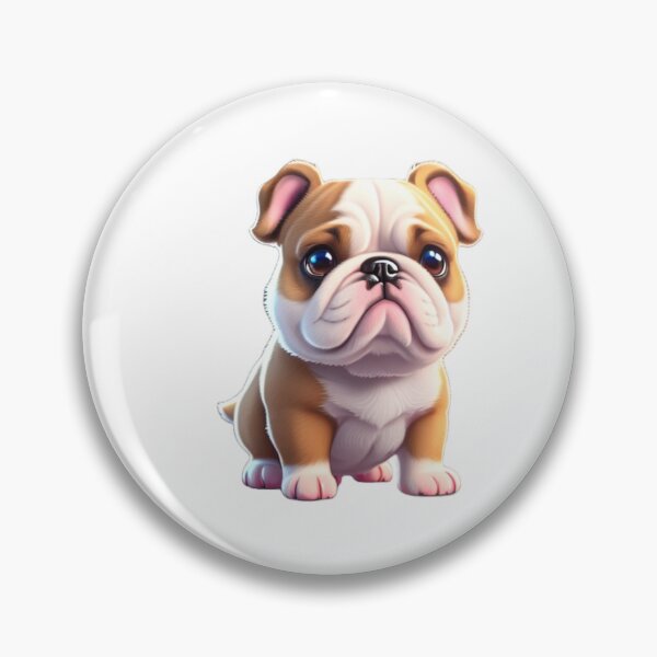 Item preview, Bulldog Beautiful Sticker designed and sold by ArtTechEstudio.