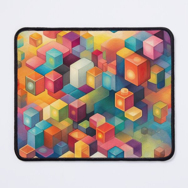Item preview, Geometric Colorful Blocks Whimsical designed and sold by BaysparksMedia.