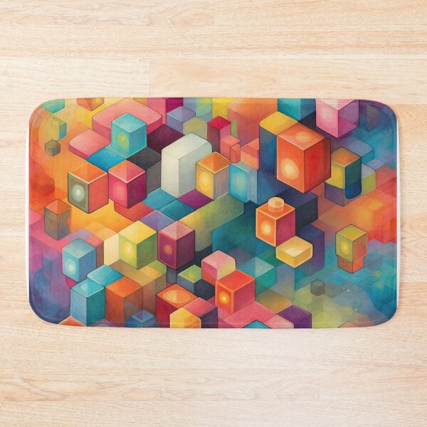 Item preview, Geometric Colorful Blocks Whimsical designed and sold by BaysparksMedia.