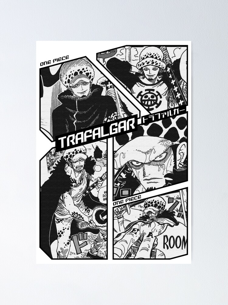 ANIME POSTER FRAME (ONE PIECE) - Black/White Wall Poster For Home