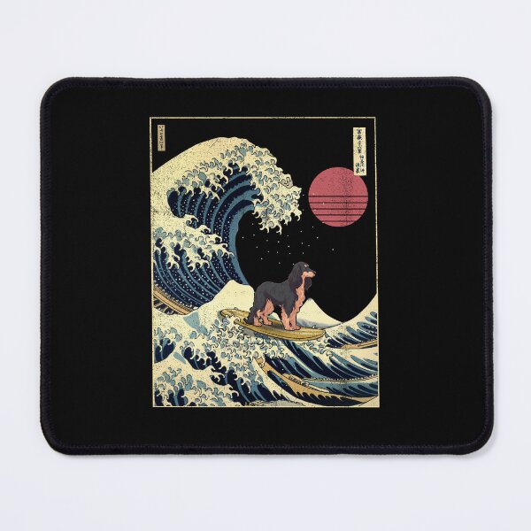Item preview, Gordon Setter Kanagawa Japanese Surfing Wave designed and sold by rafaeltto.