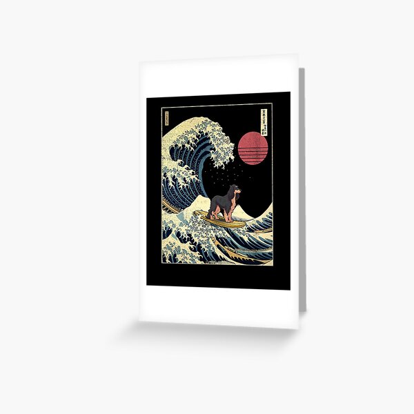 Item preview, Gordon Setter Kanagawa Japanese Surfing Wave designed and sold by rafaeltto.