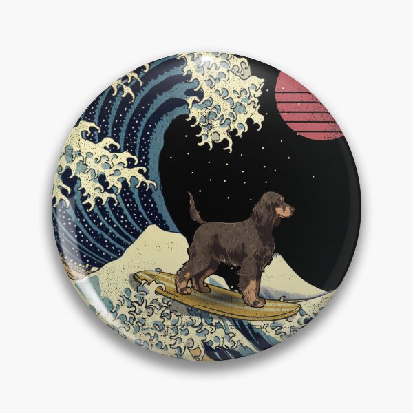 Item preview, Gordon Setter Kanagawa Japanese Surfing Wave designed and sold by rafaeltto.